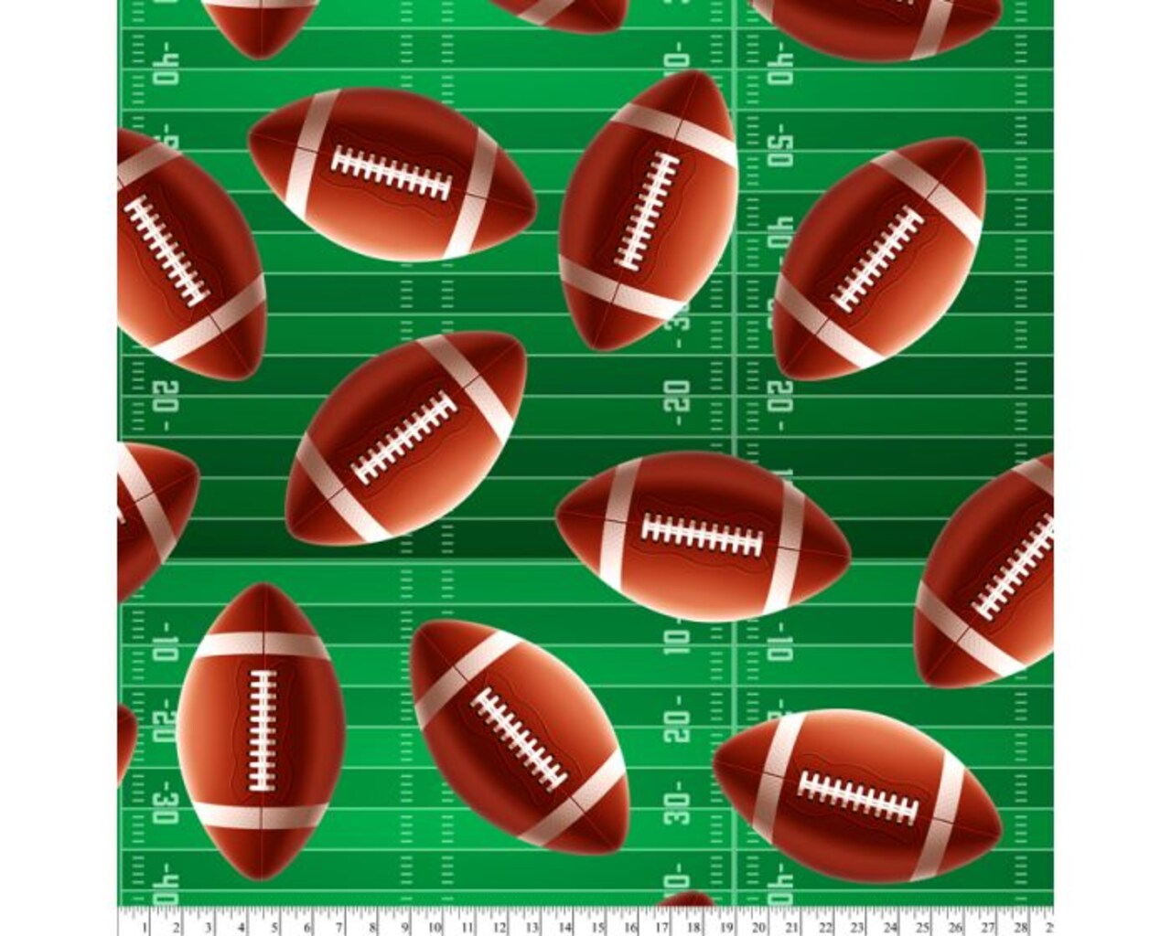 Super Football Cotton Fabric | By the Yard | Sewing and Crafting | 44 inches wide